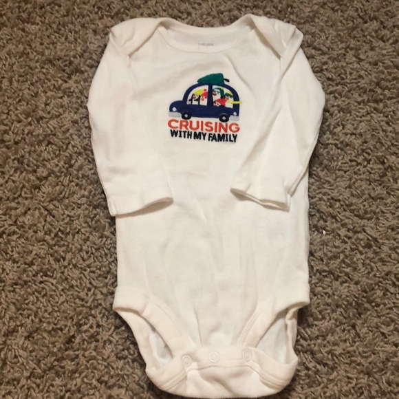 Set of four long sleeve 6 month onesies - Picture 3 of 9